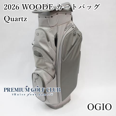 新品 OGIO オジオ 2026 WOODE カートバッグ Quartz グレー 15分割口