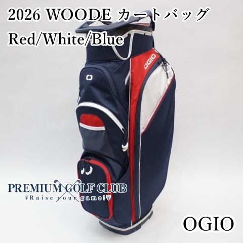 新品 OGIO オジオ 2026 WOODE カートバッグ Pinseeker レッド/ホワイト