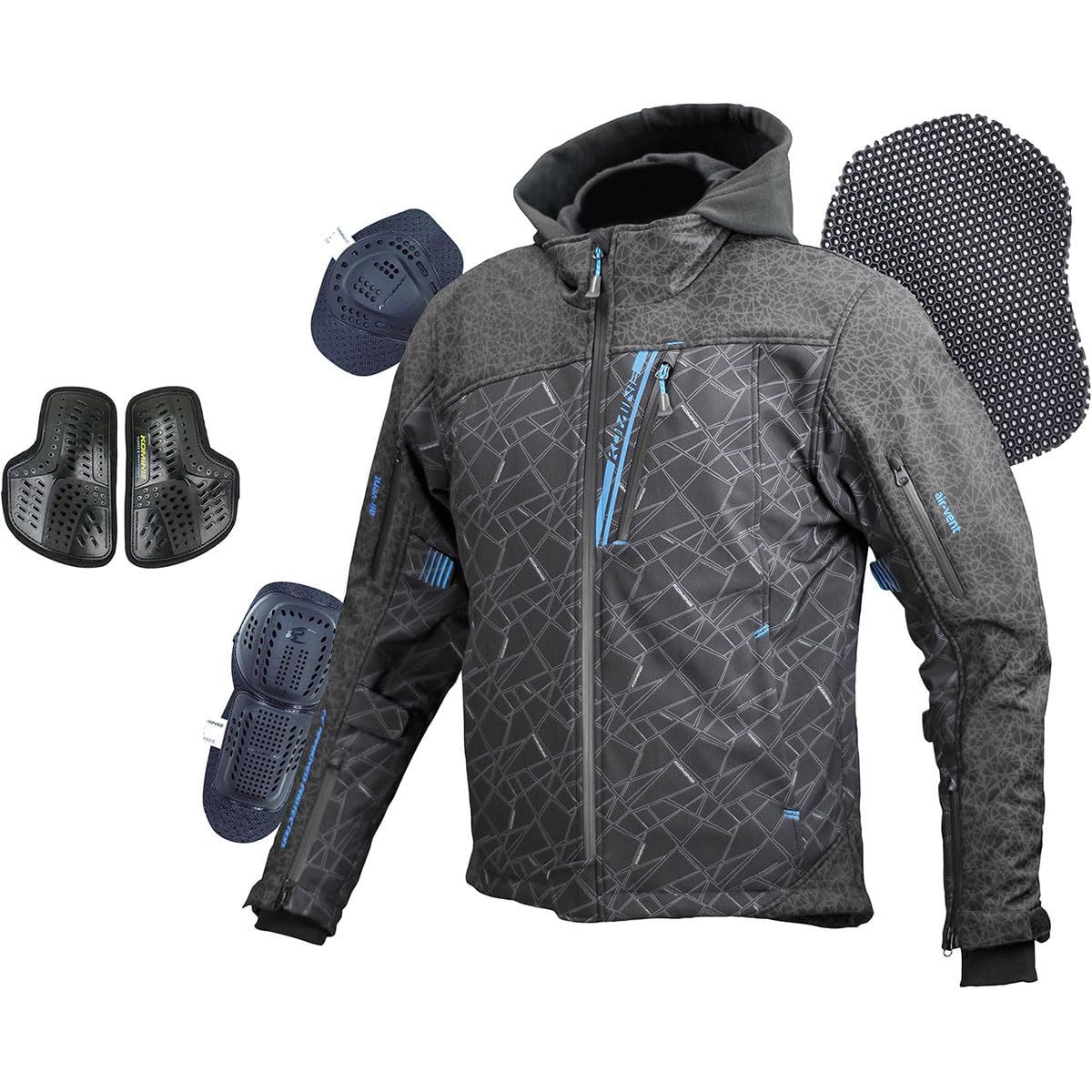 新品 コミネ(KOMINE) バイク用 ジャケット プロテクトソフトシェル