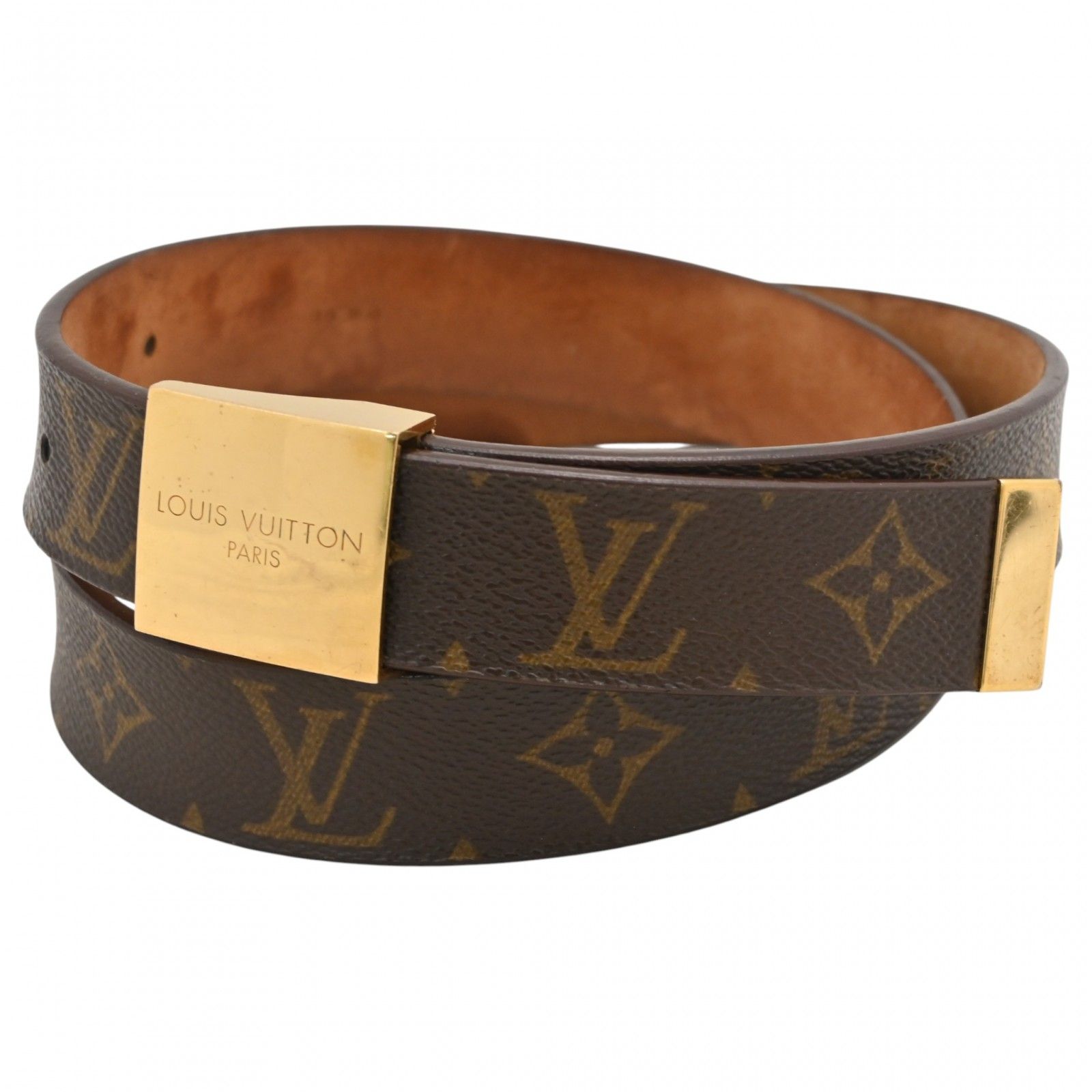 ルイヴィトン モノグラム サンチュール キャレ ベルト Bランク