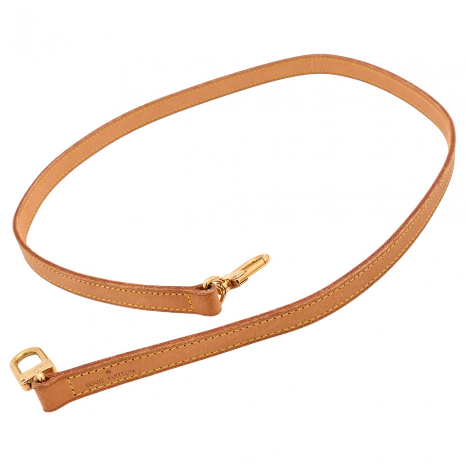 ルイヴィトン ヌメ革 ショルダーストラップ ゴールド金具 Bランク