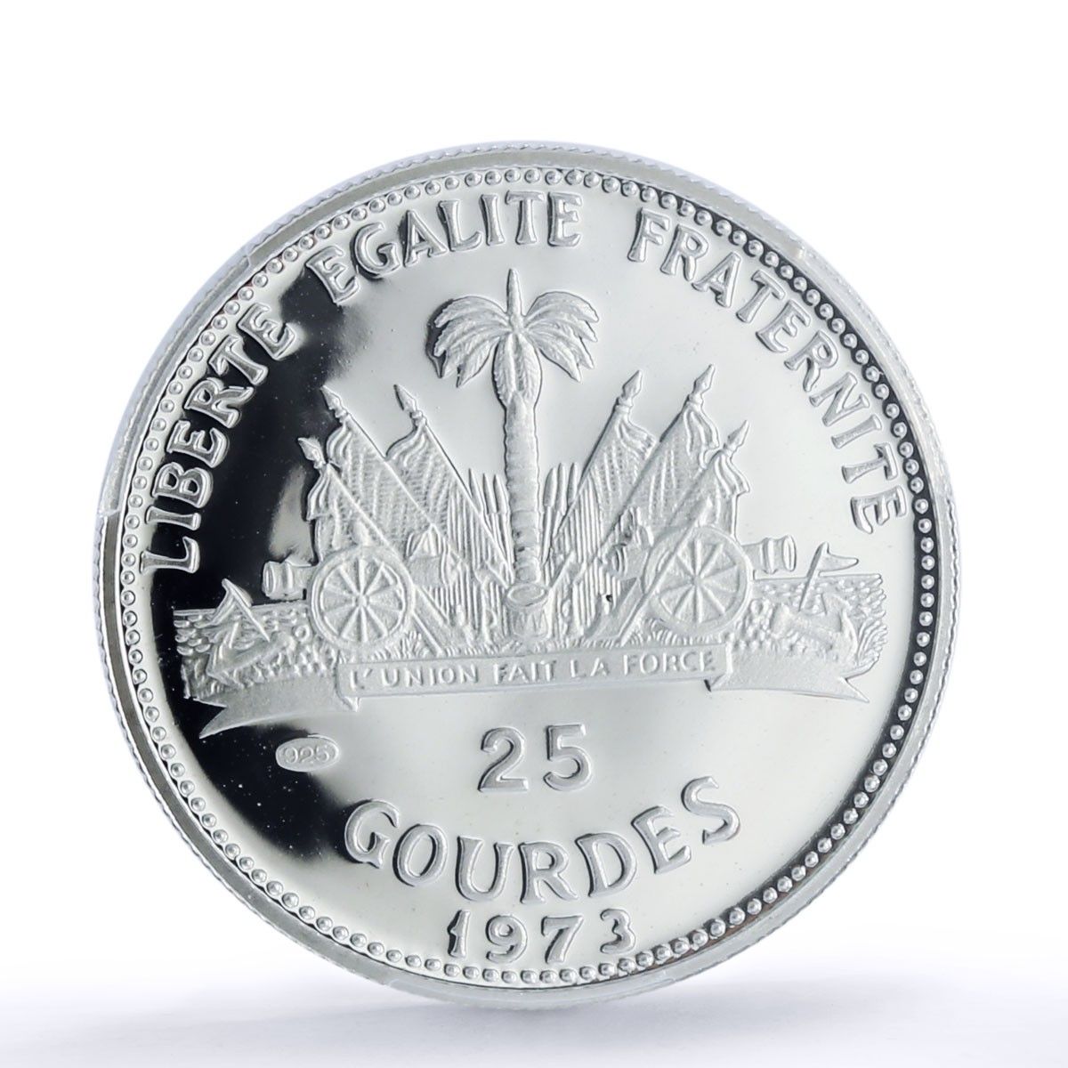 ハイチ 25グールド サッカーワールドカップ ドイツ PR 69 PCGS 銀貨