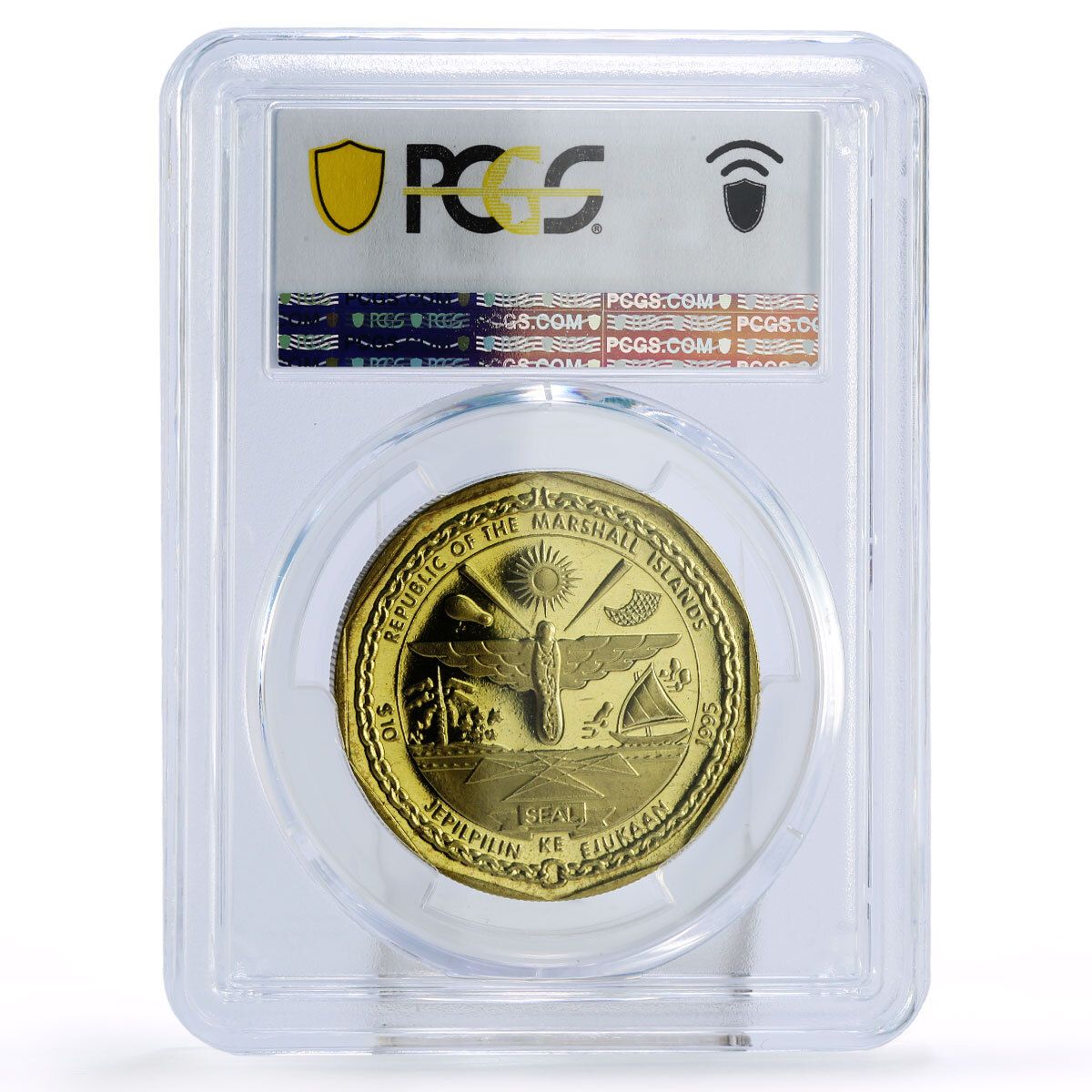 マーシャル諸島 10ドル 歌手 エルヴィス・プレスリー マイク MS67 PCGS