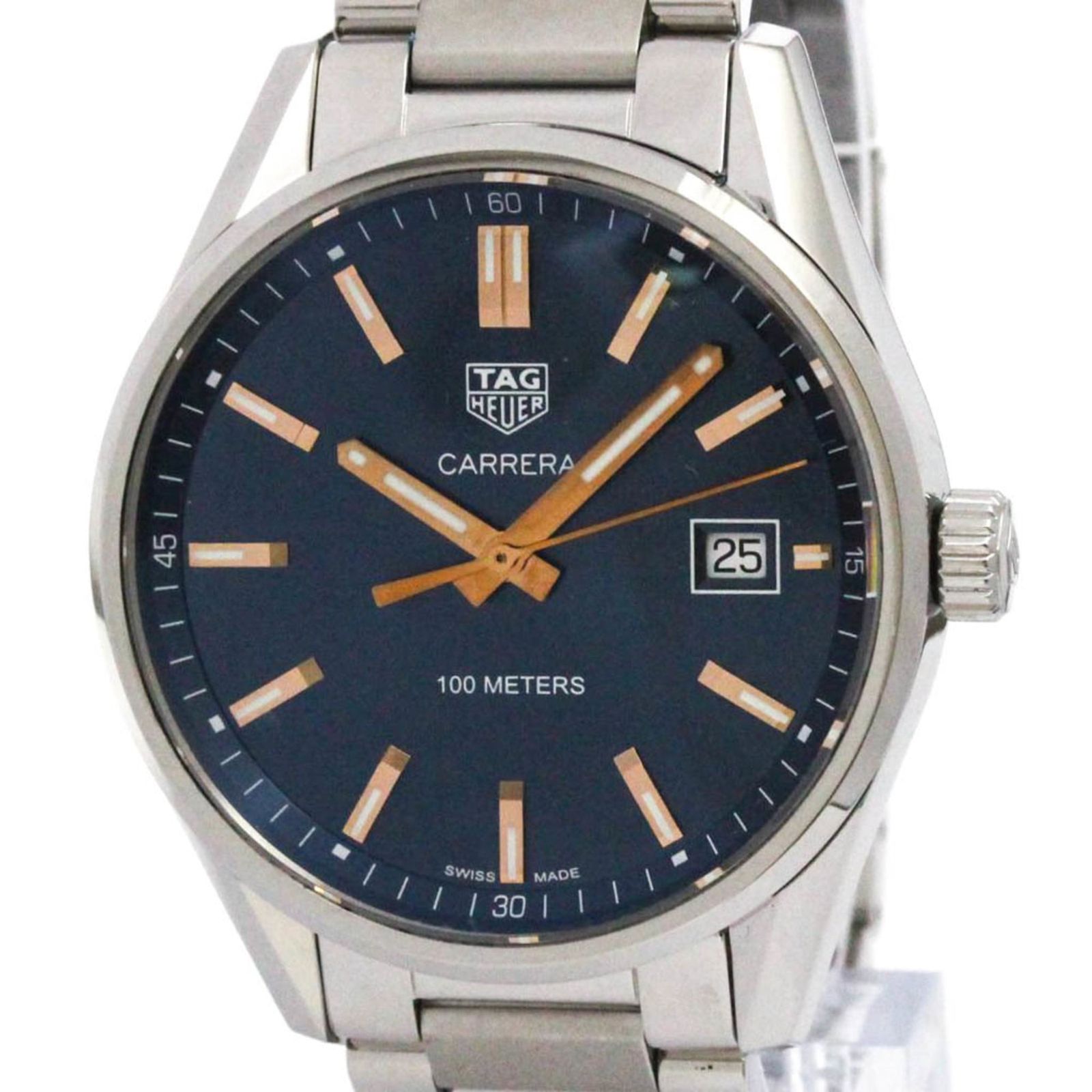 タグホイヤー (TAG HEUER) カレラ ステンレススチール クォーツ メンズ 