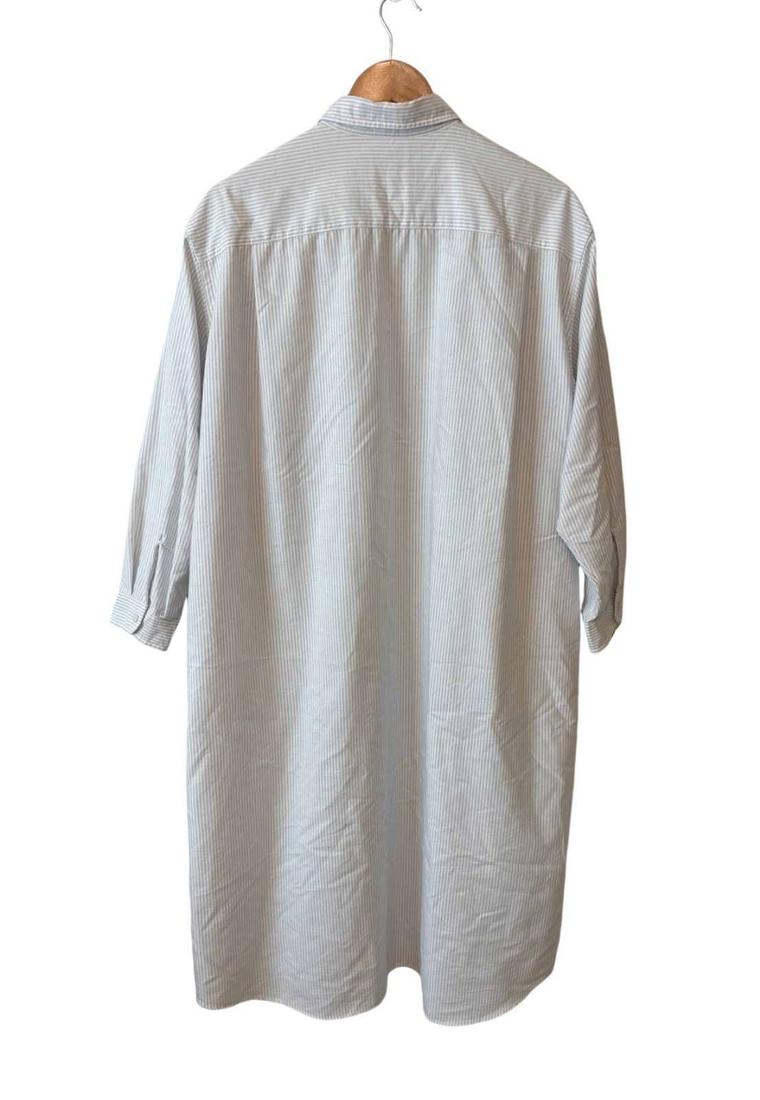 DANTON ダントン シャツワンピース レディース ストライプ ホワイト