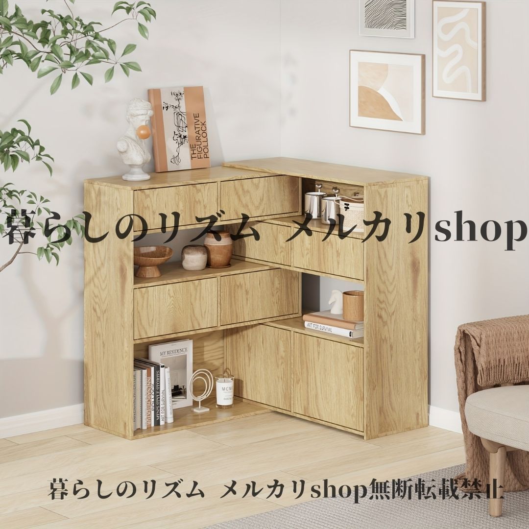 本棚・小物入れ・サイドボード サイドボードフラップチェスト/食器棚