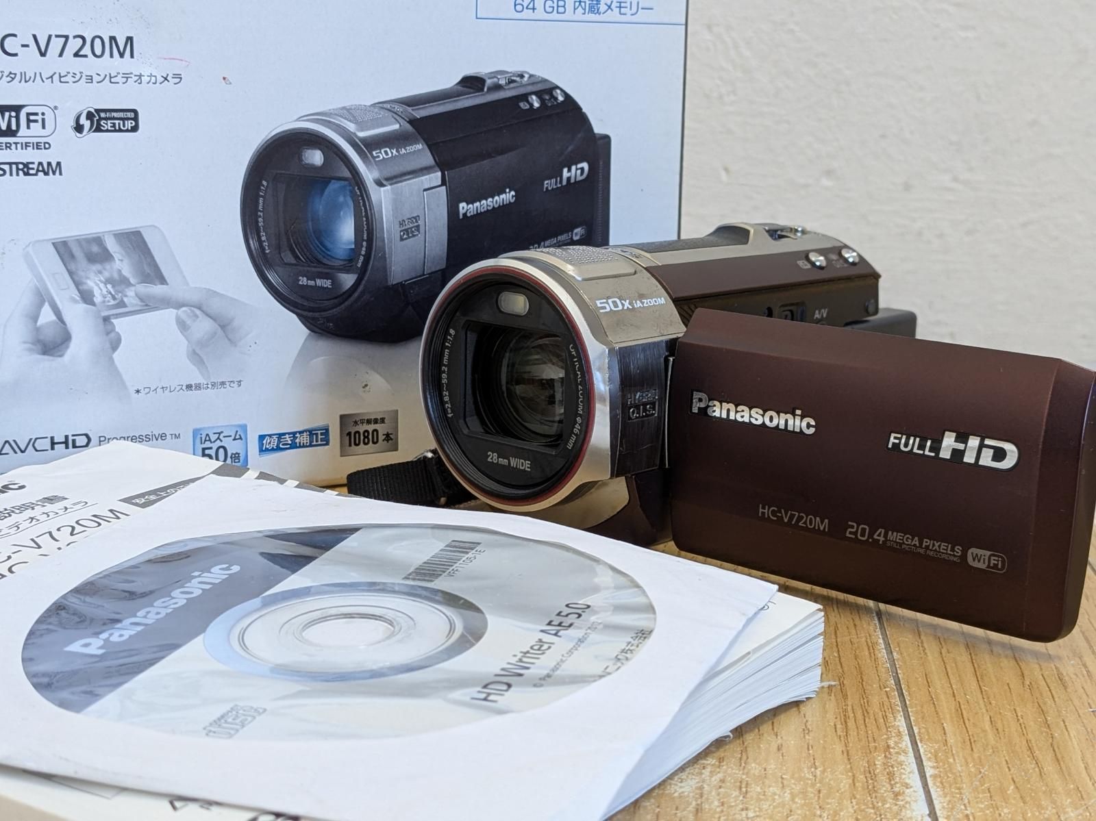 パナソニック デジタルハイビジョンビデオカメラ HC-V720M - メルカリ