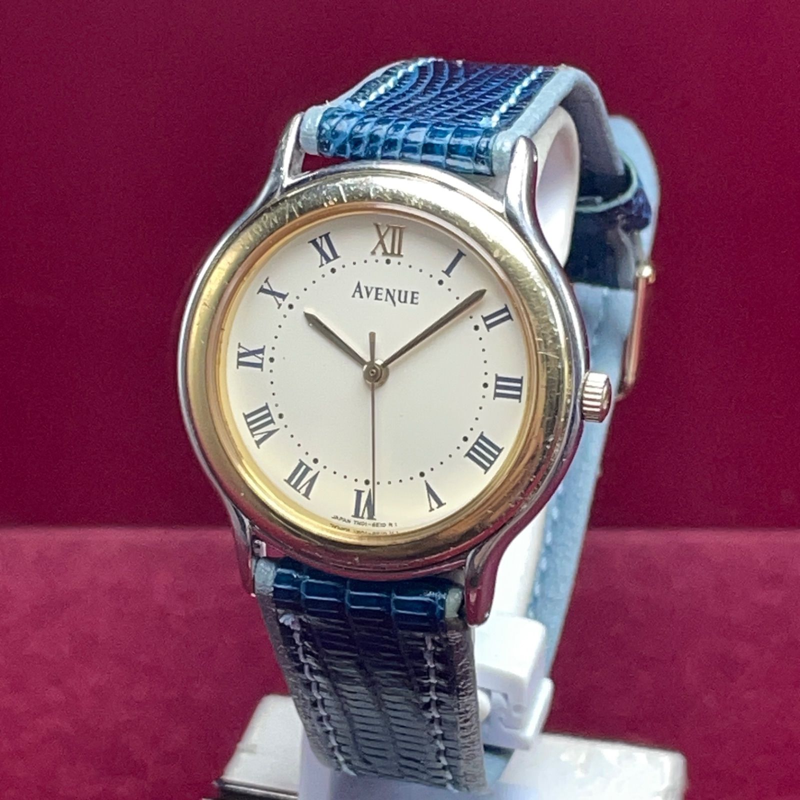 1991年製 SEIKO セイコー AVENUE クォーツ 電池交換済 腕時計