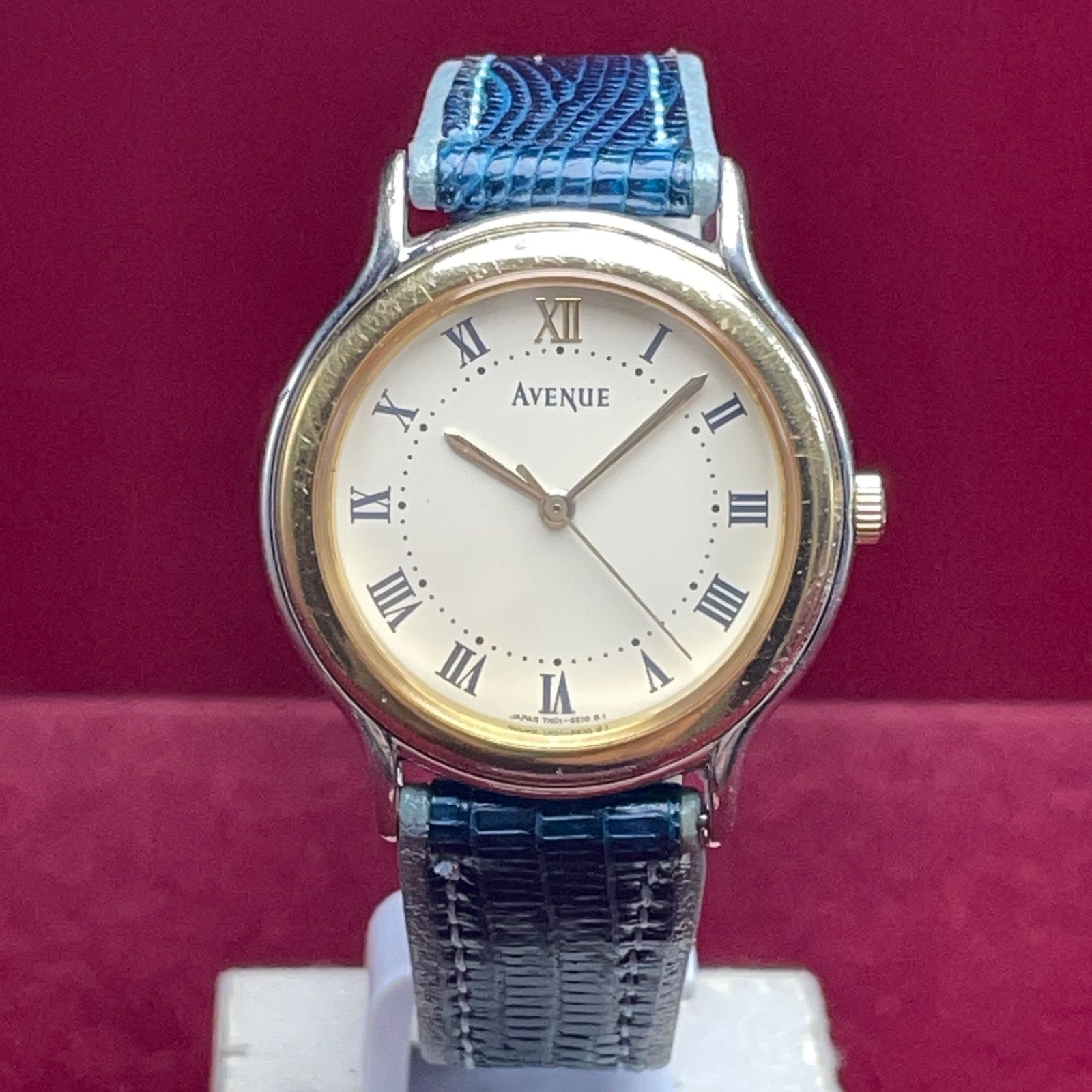 1991年製 SEIKO セイコー AVENUE クォーツ 電池交換済 腕時計