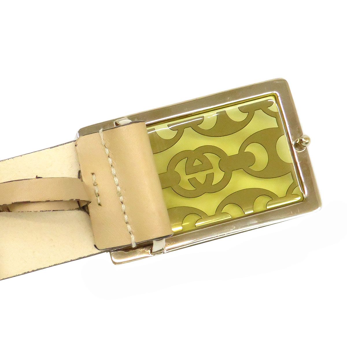 グッチ インターロッキングG スクエア バックル ベルト 80 32 170866