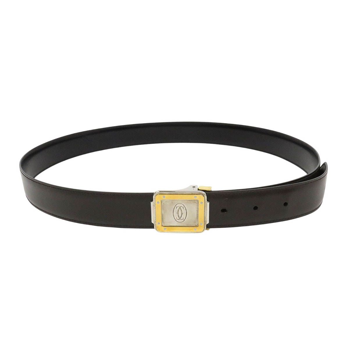 サントス カルティエ マストライン ベルト レザー Cartier 1円