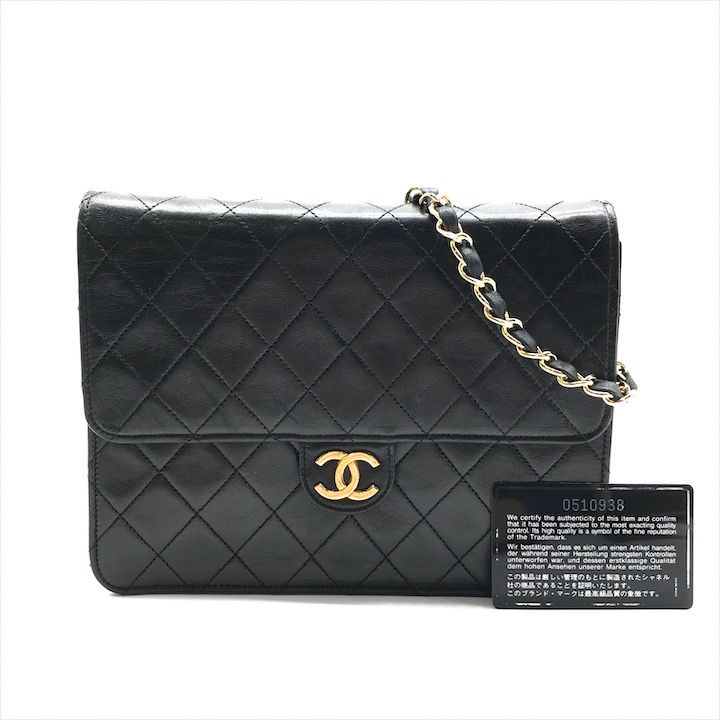 良品 CHANEL シャネル ココマーク マトラッセ チェーン ショルダー