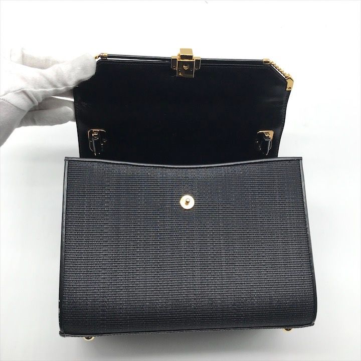 美品 COMTESS コンテス ホースヘア レザー ハンド バッグ トップ