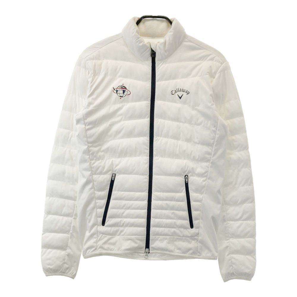 サイズ：M CALLAWAY キャロウェイ 中綿 ジップジャケット ホワイト系