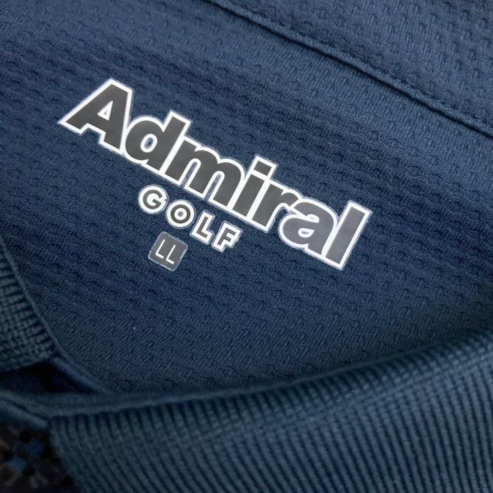 サイズ：LL ADMIRAL アドミラル 2025年モデル 半袖ポロシャツ ネイビー