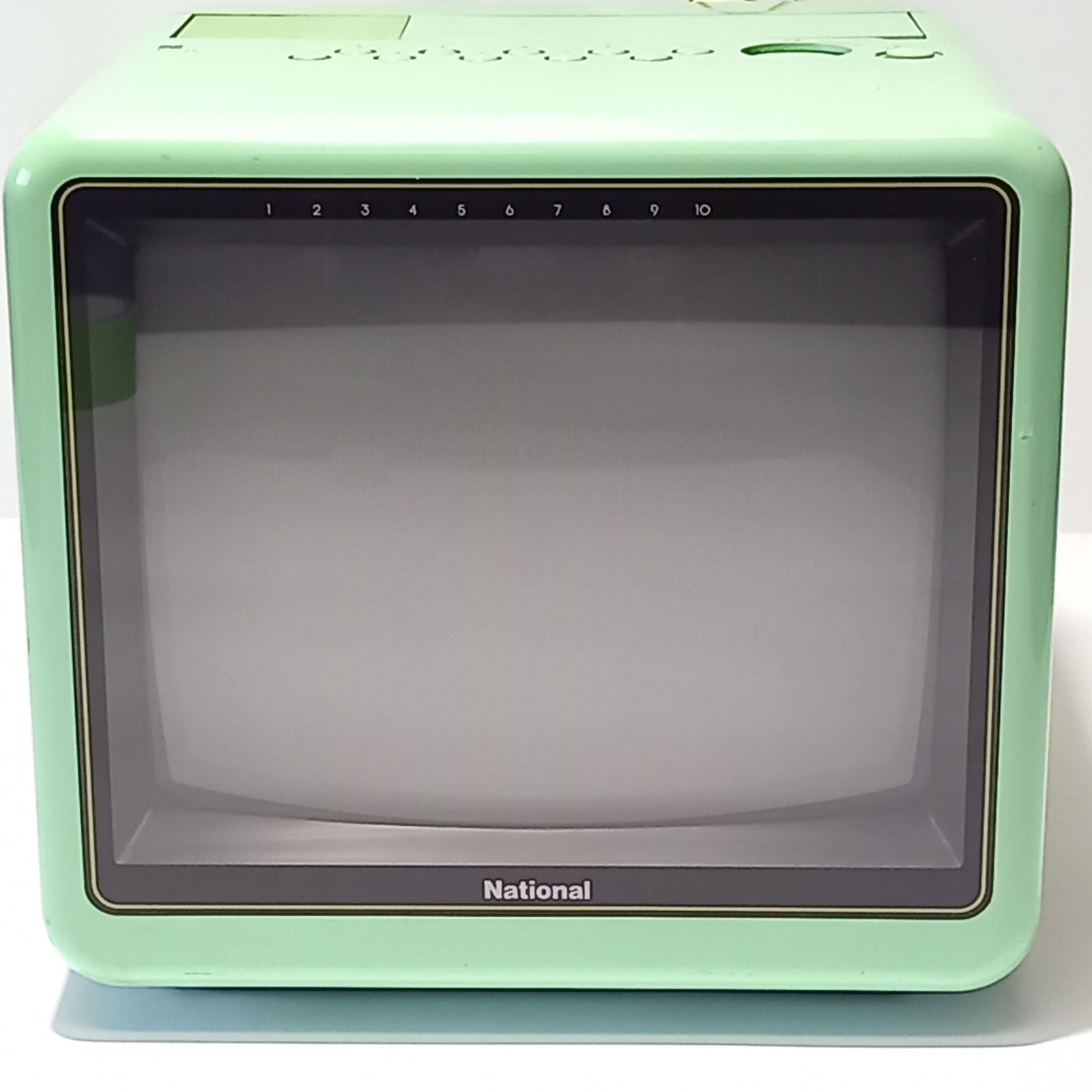 ナショナルカラーテレビ TH11- S11 緑 1976年製 昭和レトロ ナショナル カラーテレビ TH11-S9 83年製 National 昭和レトロ