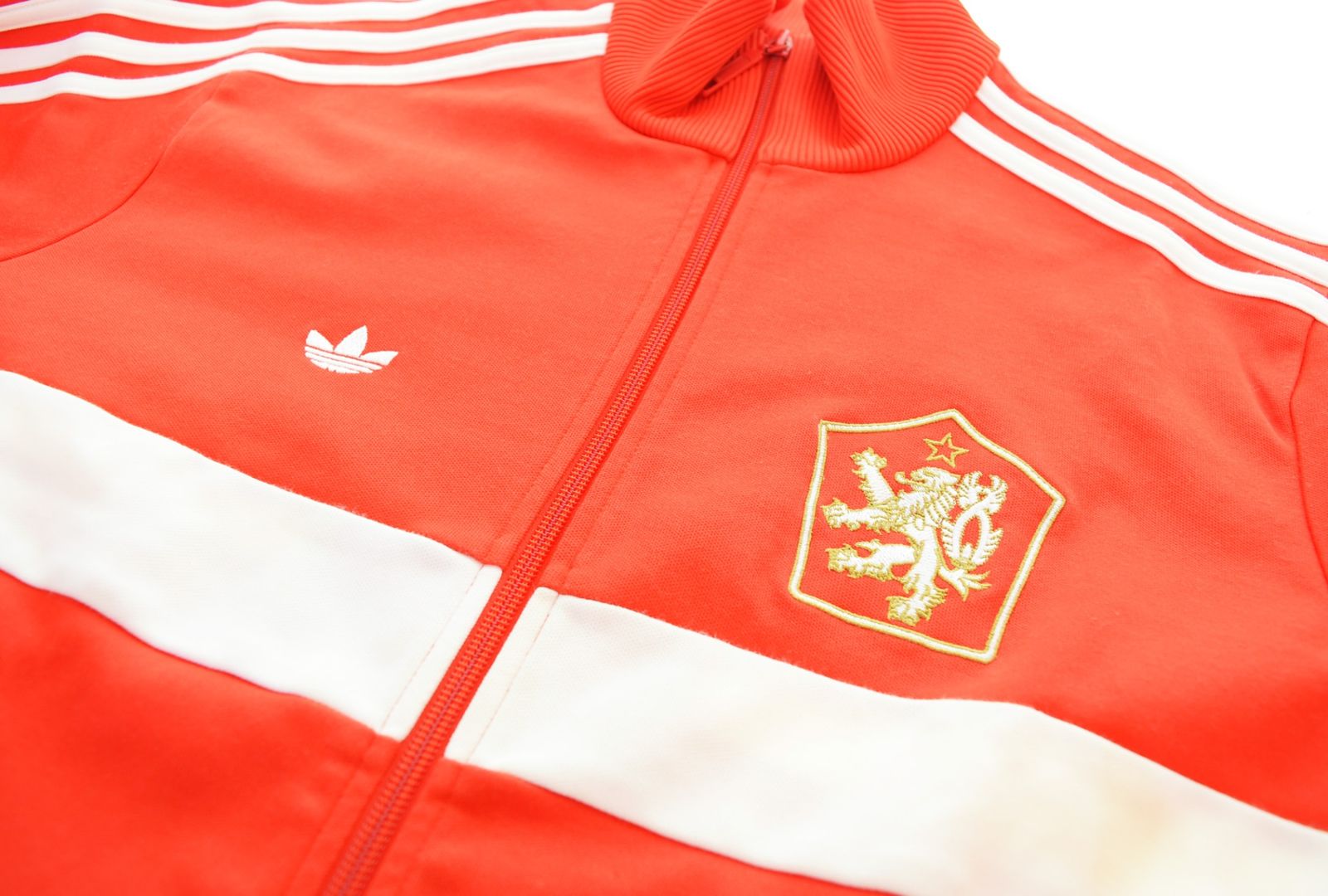 アディダス adidas 90s 刺繍トレファイル チェコ代表 ラックジャケット