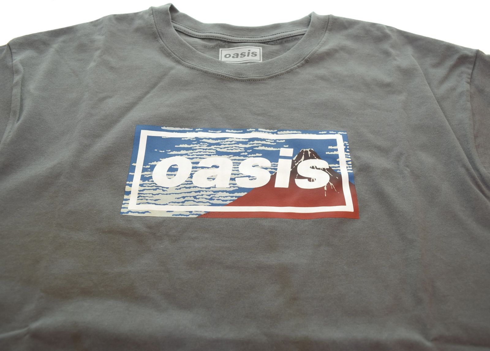 バンド band Oasis 日本限定 Tシャツ 富士 Live 25 Tシャツ グレー LL