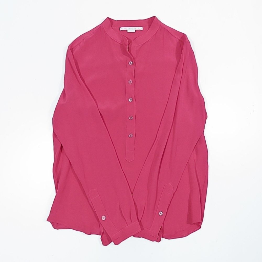 美品 STELLA McCARTNEY ステラマッカートニー シルク100％ 長袖 シャツ