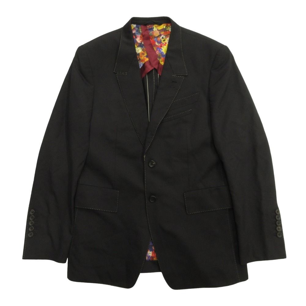 良品 PAUL SMITH ポールスミス テーラード ジャケット ブレザー 裏花柄