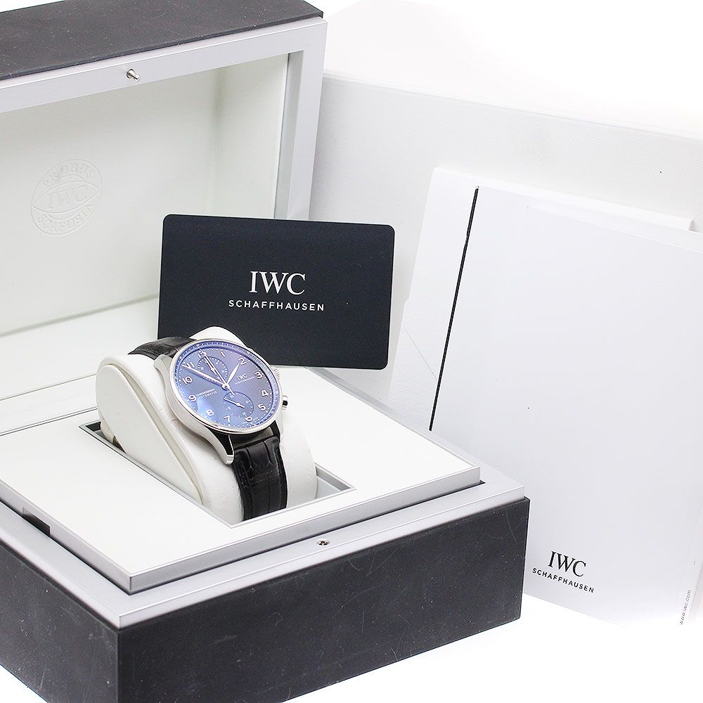 IWC IWC SCHAFFHAUSEN IW371491 ポルトギーゼ クロノグラフ 自動巻き メンズ 美品 箱・保証書付き_938523 IWC IWC SCHAFFHAUSEN IW371491 ポルトギーゼ クロノグラフ 自動巻き