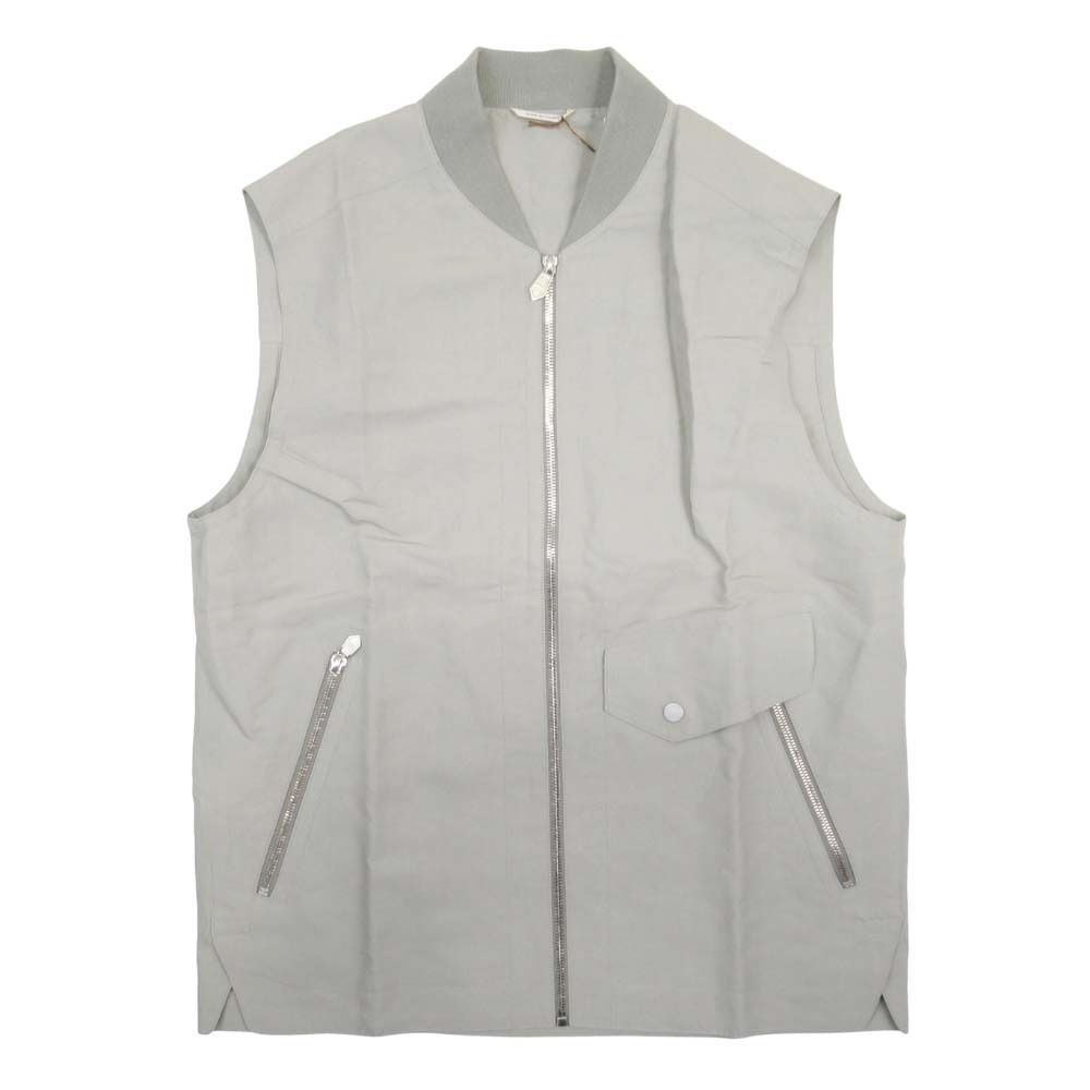 未使用 HERMES エルメス セリエボタン ジップアップ ベスト ジャケット
