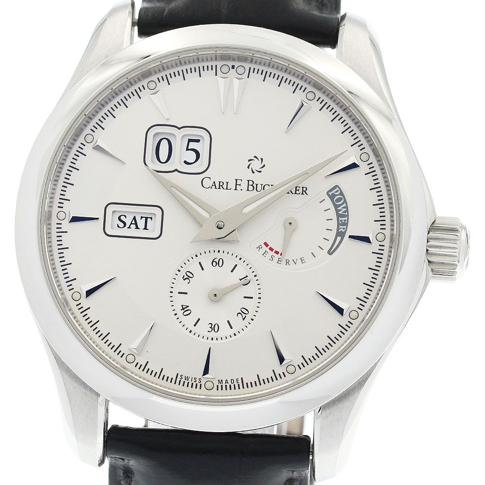 カール F.ブヘラ CARL F.BUCHERER 00.10912.08.13.01 マネロ デイデイト パワーリザーブ 自動巻き メンズ 良品 _934285 カール F.ブヘラ CARL F.BUCHERER 00.10912.08.13.01 マネロ