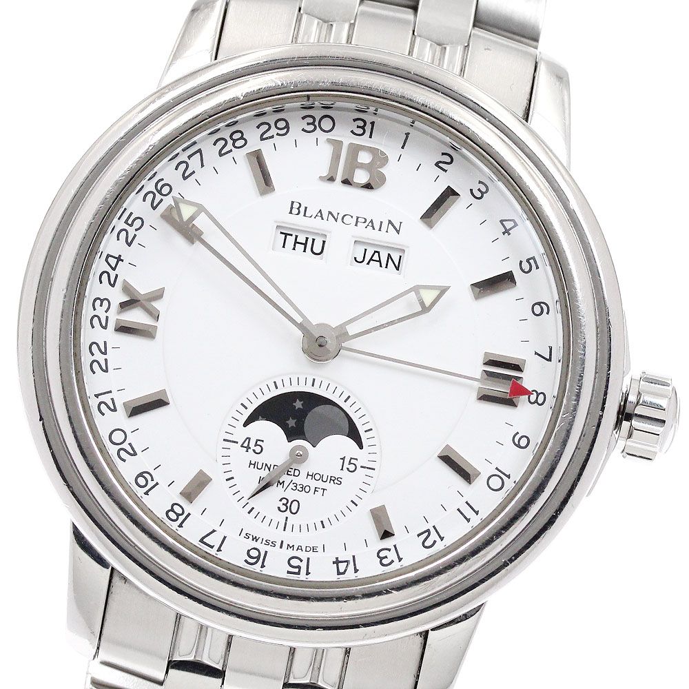 訳あり ブランパン Blancpain 2763-1127A-11 レマン トリプルカレンダー ムーンフェイズ 自動巻き メンズ 保証書付き_906962 訳あり ブランパン Blancpain 2763-1127A-11 レマン トリプル