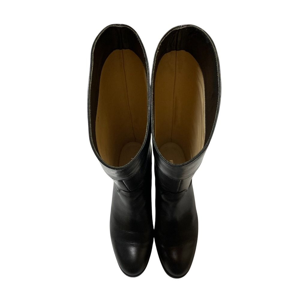 美品✨　REGAL ❦ リーガル　黒　ロングブーツ　美脚　高級感　レザー 良品 REGAL リーガル レザーロングブーツ 23.5cm ブラック レディース