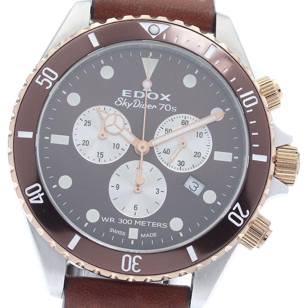 エドックス EDOX 10238-357RBRC-BRIA スカイダイバー クロノグラフ 
