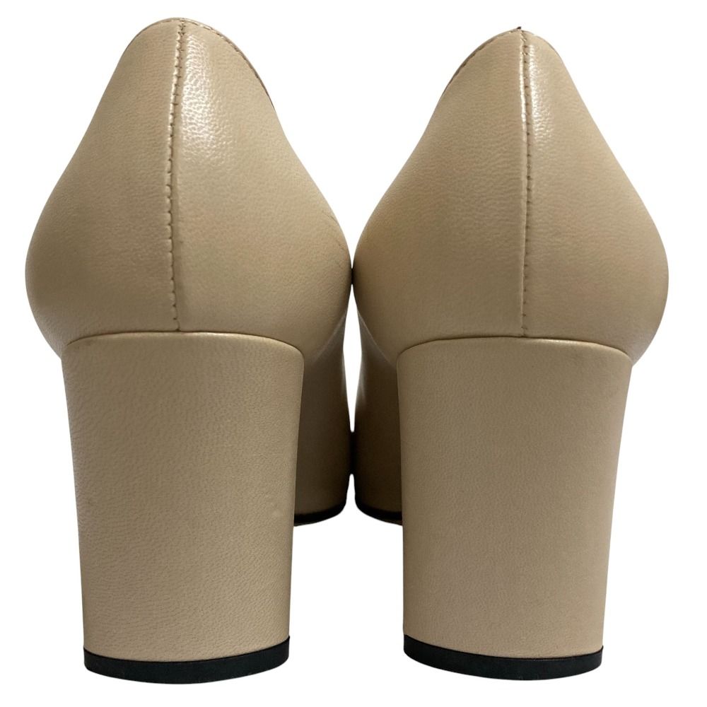 良品 Sergio rossi セルジオロッシ レザー スクエアトゥ パンプス