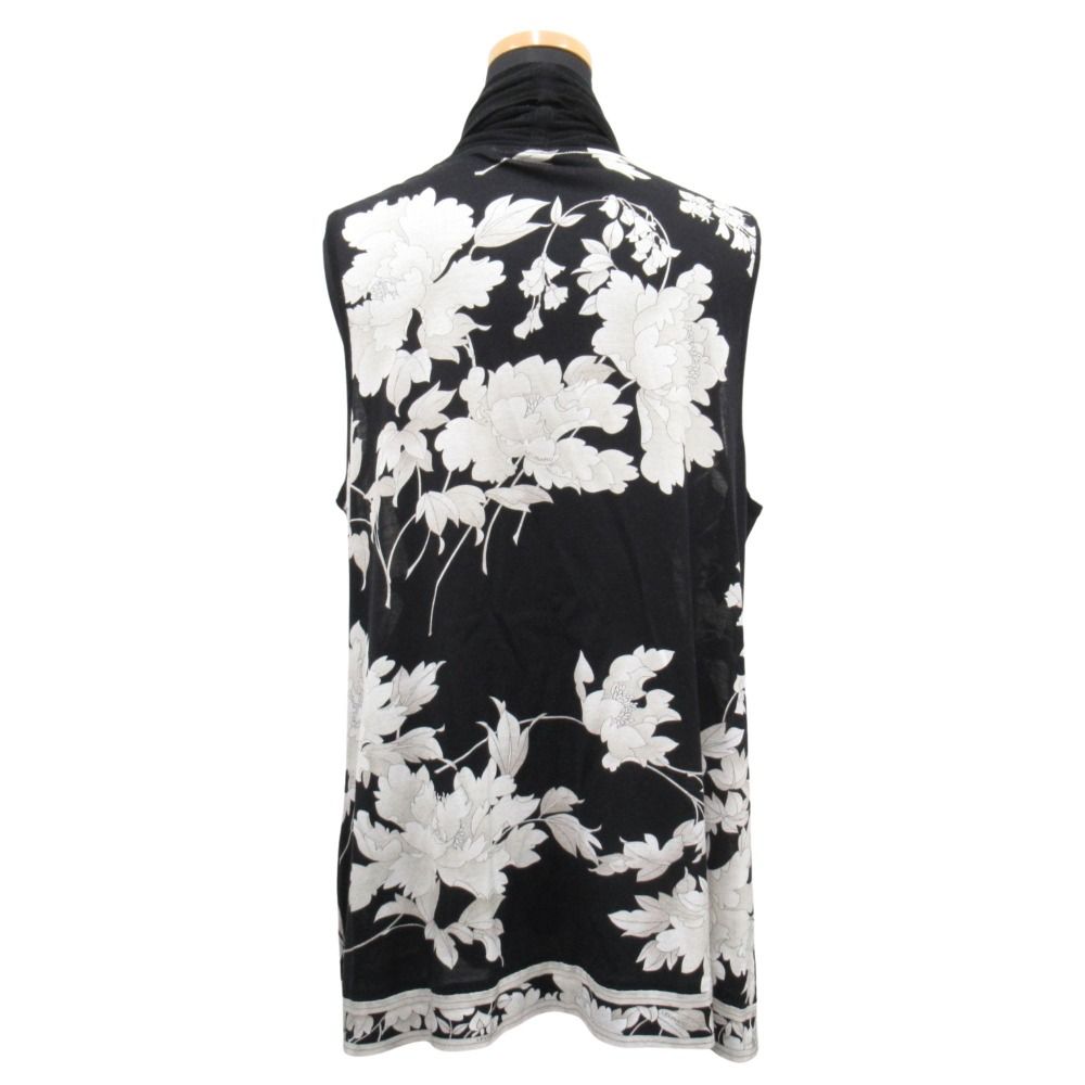 美品 LEONARD レオナール 花柄 ニット ベスト カットソー ノースリーブ