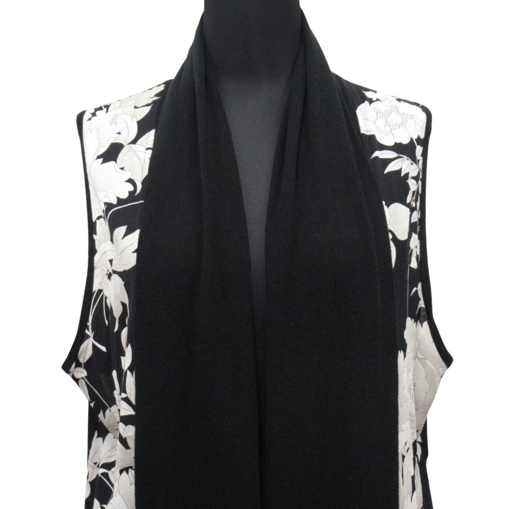 美品 LEONARD レオナール 花柄 ニット ベスト カットソー ノースリーブ