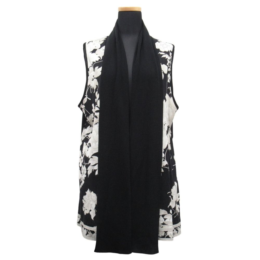 美品 LEONARD レオナール 花柄 ニット ベスト カットソー ノースリーブ