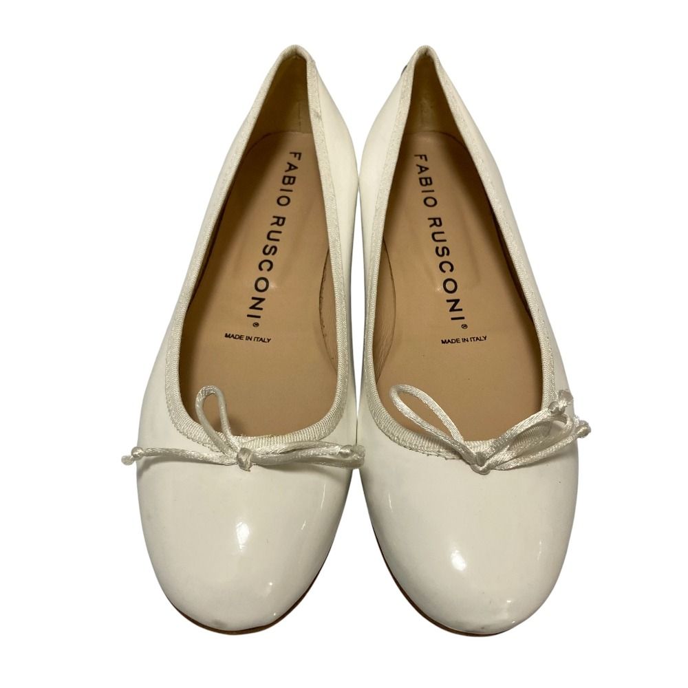 良品 FABIO RUSCONI ファビオルスコーニ パテント バレエシューズ
