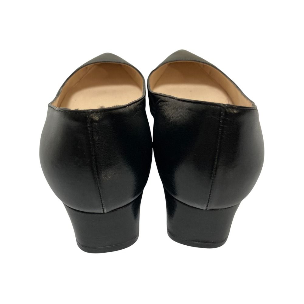 美品 GIORGIO ARMANI ジョルジオアルマーニ レザー ポインテッドトゥ