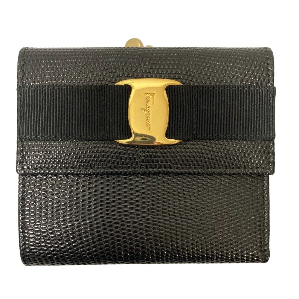 美品 Salvatore Ferragamo サルヴァトーレフェラガモ ヴァラリボン