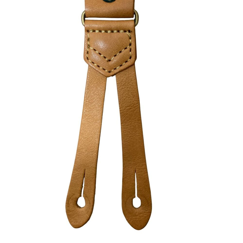 良品 nest Robe ネストローブ レザー サスペンダー ブラウン