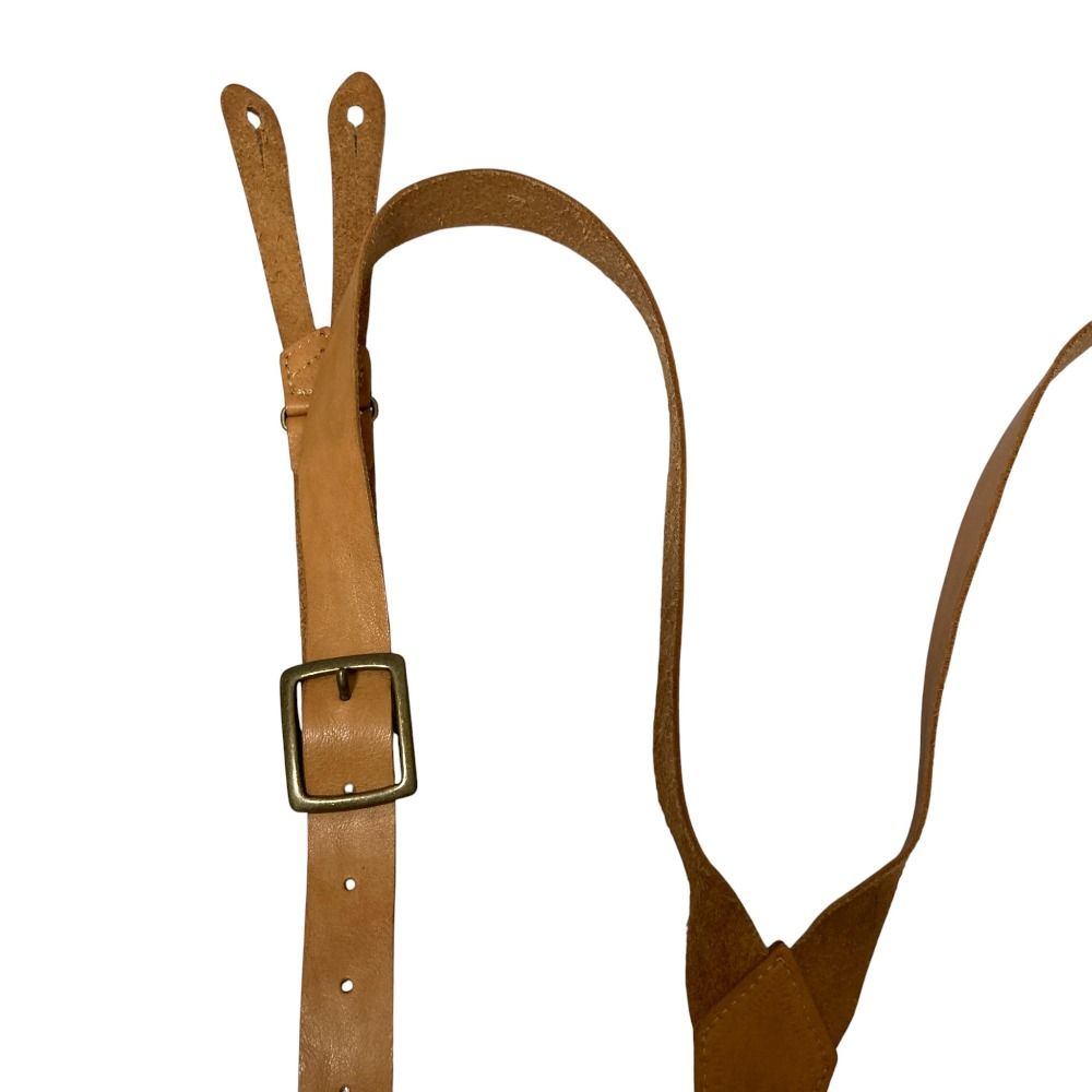 良品 nest Robe ネストローブ レザー サスペンダー ブラウン