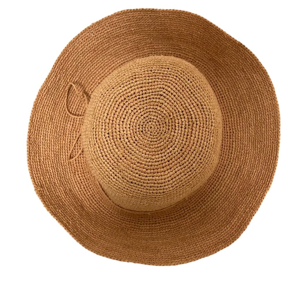 良品 HELEN KAMINSKI ヘレンカミンスキー ラフィアハット ピンク