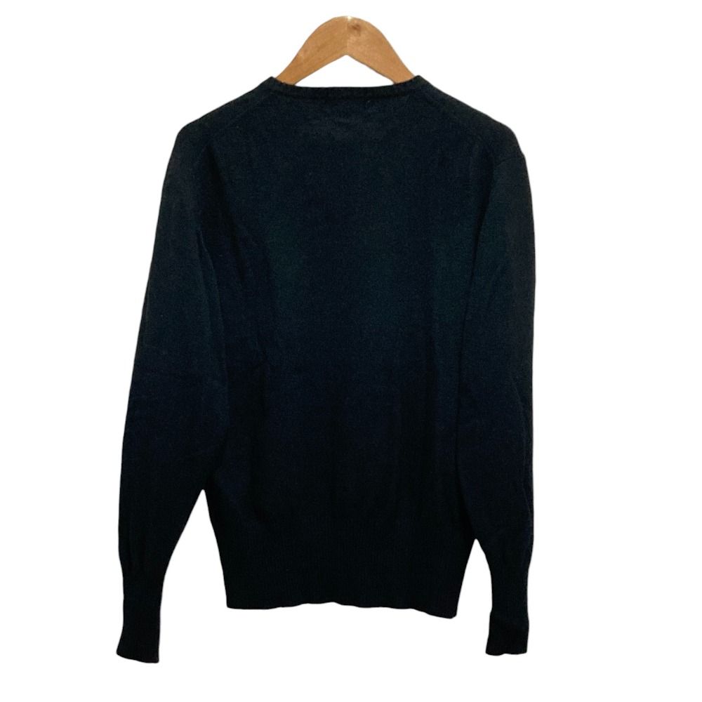 良品 BURBERRY GOLF バーバリーゴルフ カシミヤ100％ Vネック ニット