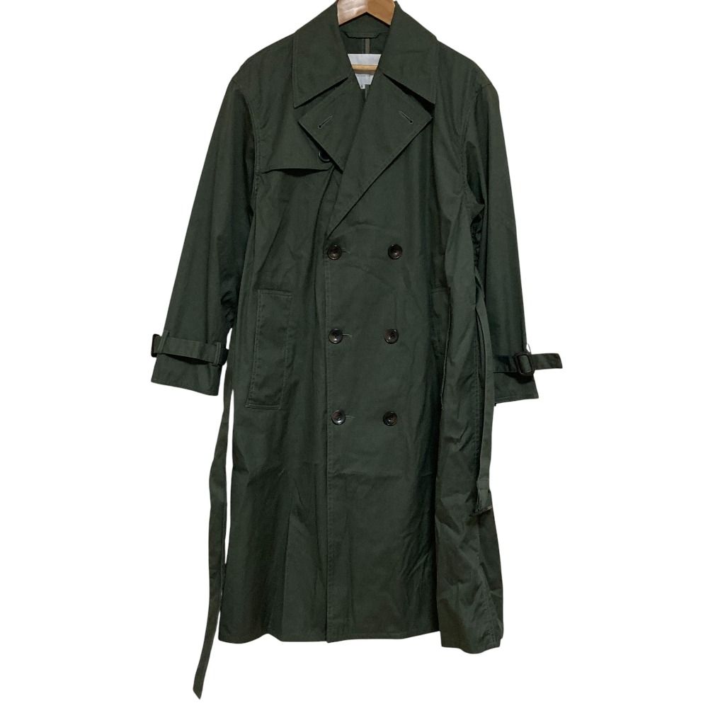 Barbour トレンチコート 38 ダークグリーン 良品 Barbour バブアー コットンナイロン トレンチコート サイズ8