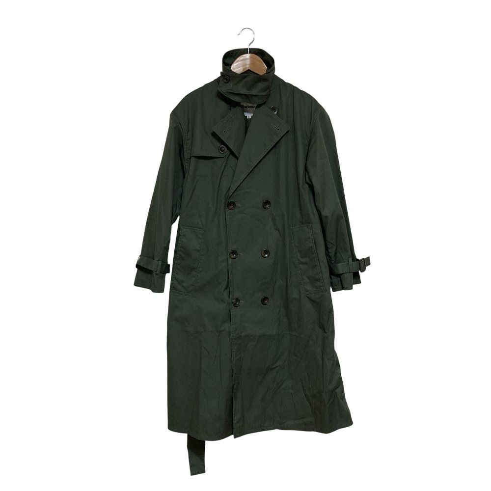 良品 Barbour バブアー コットンナイロン トレンチコート サイズ8