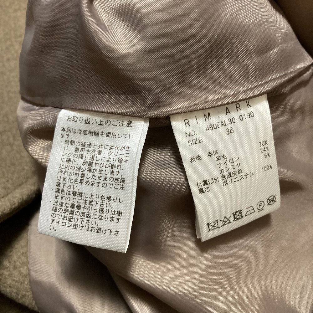 良品 Rim.ark リムアーク Cashmere blend poncho CT コート サイズ38