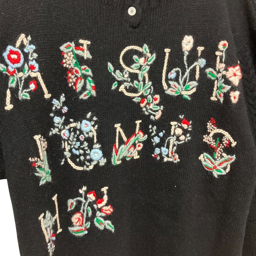 美品 INGEBORG インゲボルグ シルク カシミヤブレンド エンブロイ