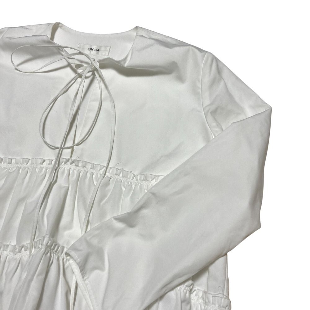 良品 OHGA オーガ ギャザー ティアード ブラウス プルオーバー サイズF