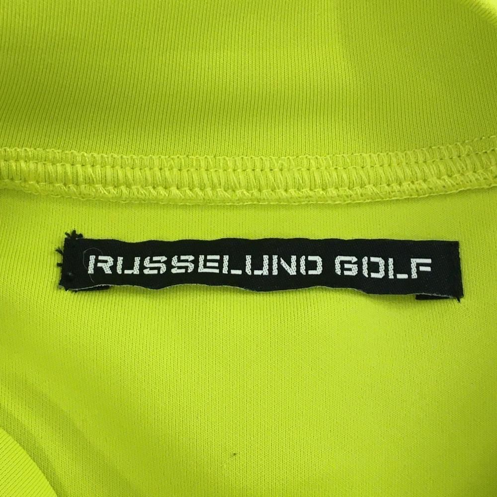 ラッセルノゴルフ 長袖ハイネックシャツ イエロー×黒 ボールルチャ