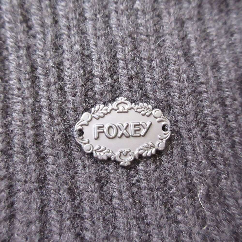 フォクシー　カシミヤ100% カーディガン　ボレロ　38 美品 FOXEY フォクシー リトル カシミヤ100％ ニット ボレロ ショート