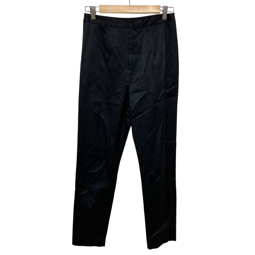 美品 BLAMINK ブラミンク サテン ストレッチ スラックスパンツ 7914