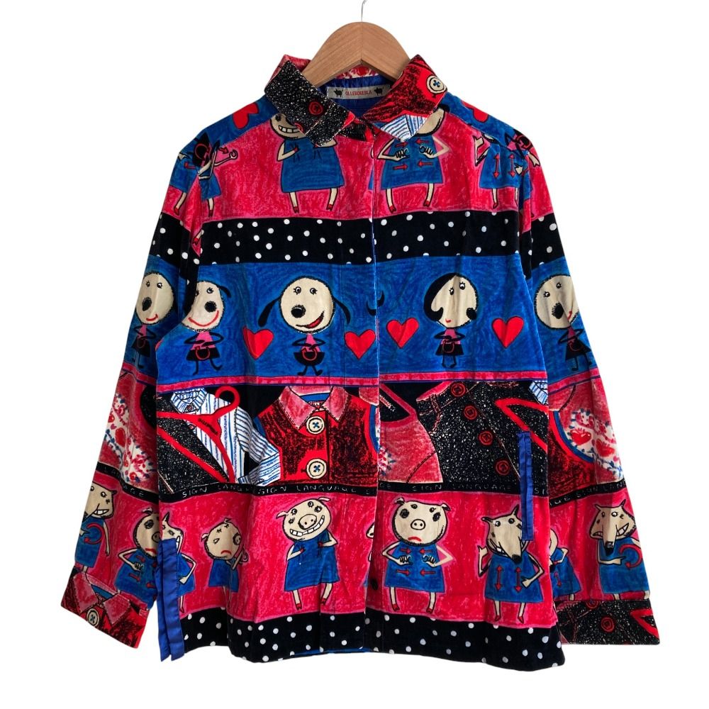 OLLEBOREBLA オレボレブラ　レディース　シャツ 良品 OLLEBOREBLA ALBEROBELLO オレボレブラ アルベロベロ ぶたさん